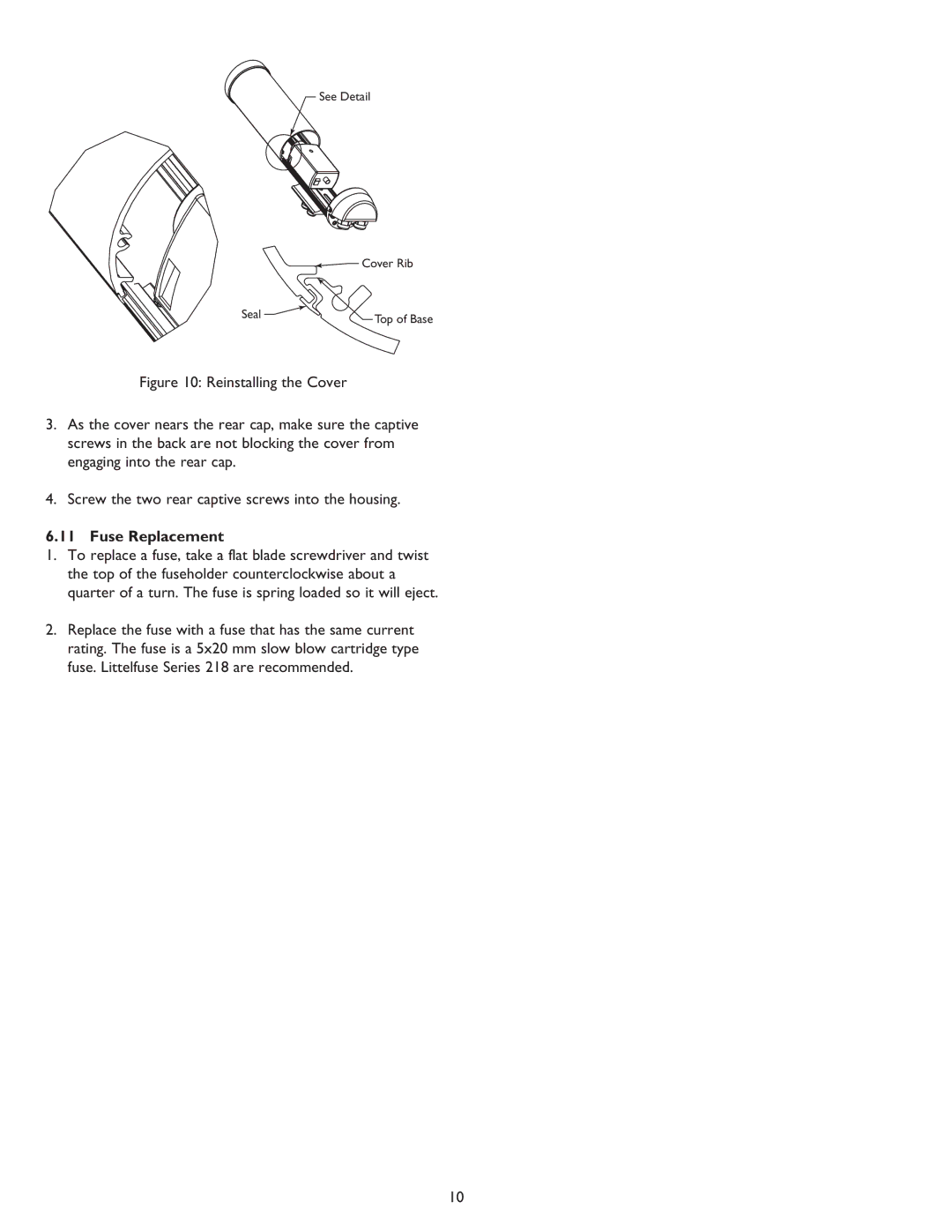 Sanyo VSE-2400, VSE-2300 instruction manual Fuse Replacement 