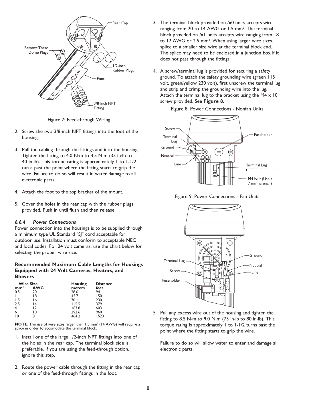 Sanyo VSE-2400, VSE-2300 instruction manual Power Connections 