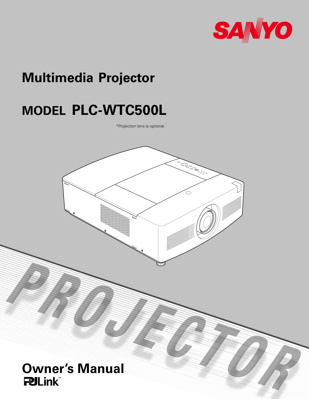 Sanyo owner manual MODEL PLC-WTC500L, Multimedia Projector, Owner’s Manual 