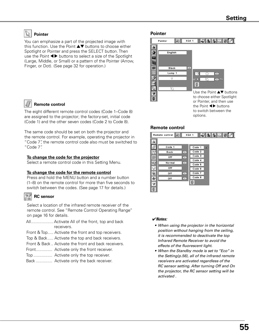 Sanyo WTC500L owner manual Pointer 