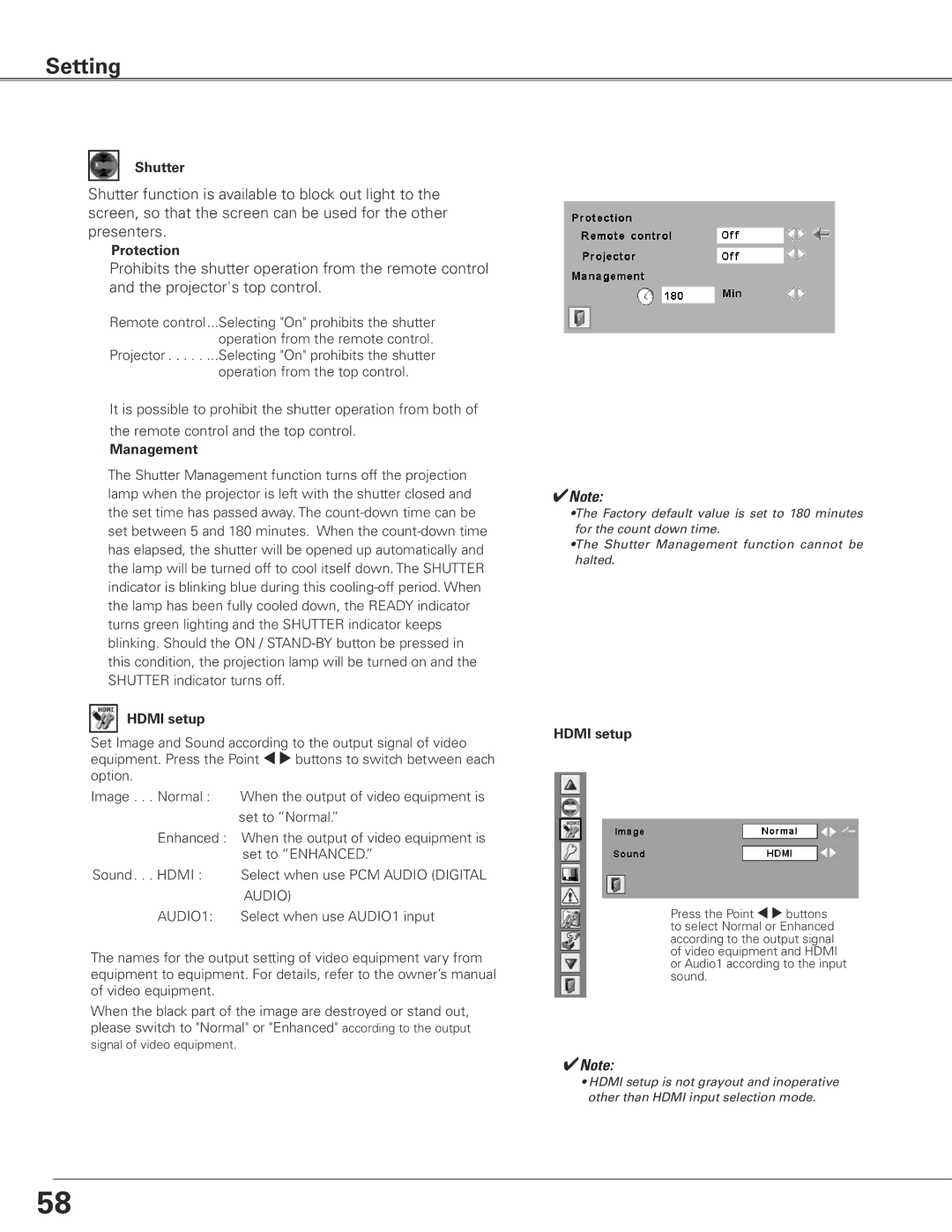 Sanyo WTC500L owner manual Shutter 