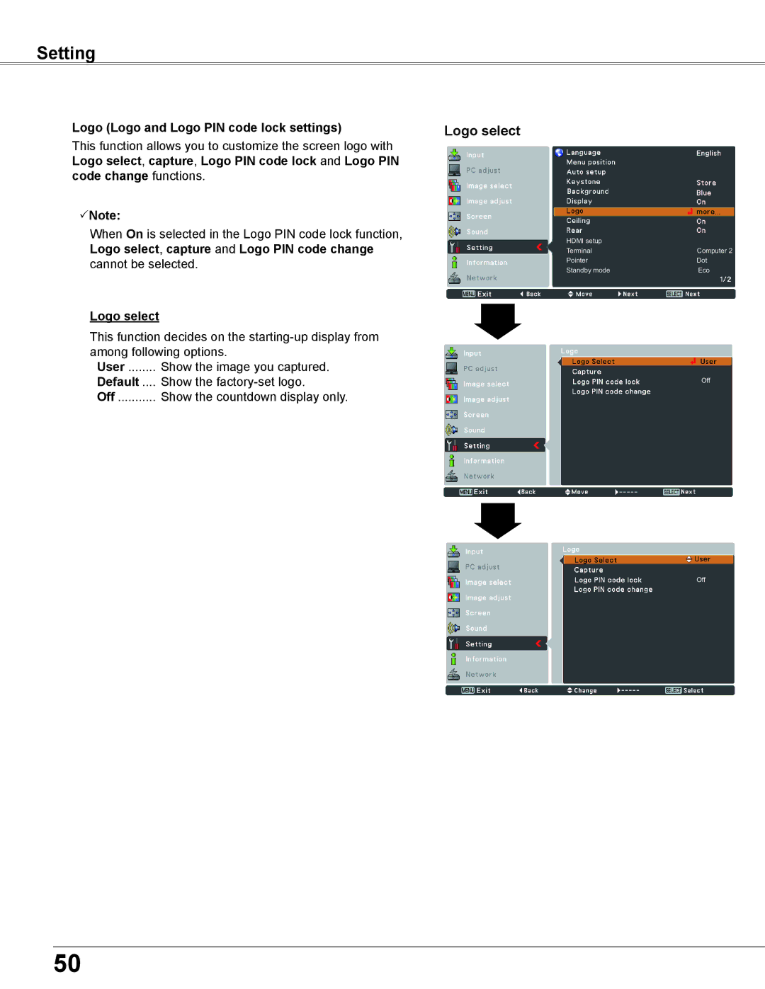 Sanyo WXU700A owner manual Default 