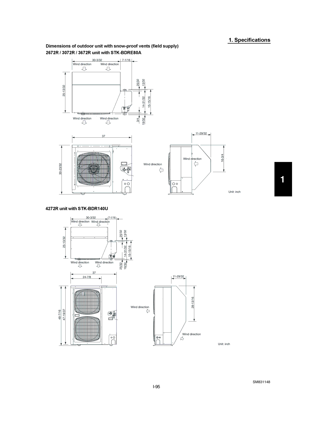 Sanyo XH4272R / C4272R, UH2672R, XH2672R, UH3672R / CH3672R, XH3672R, XH4272R / CH4272R, TH3672R 4272R unit with STK-BDR140U 