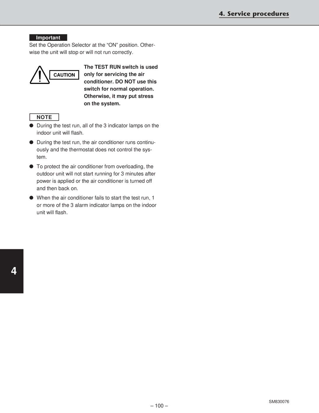 Sanyo XHS3632, XHS2432, CH2432, CH3632 service manual 100 