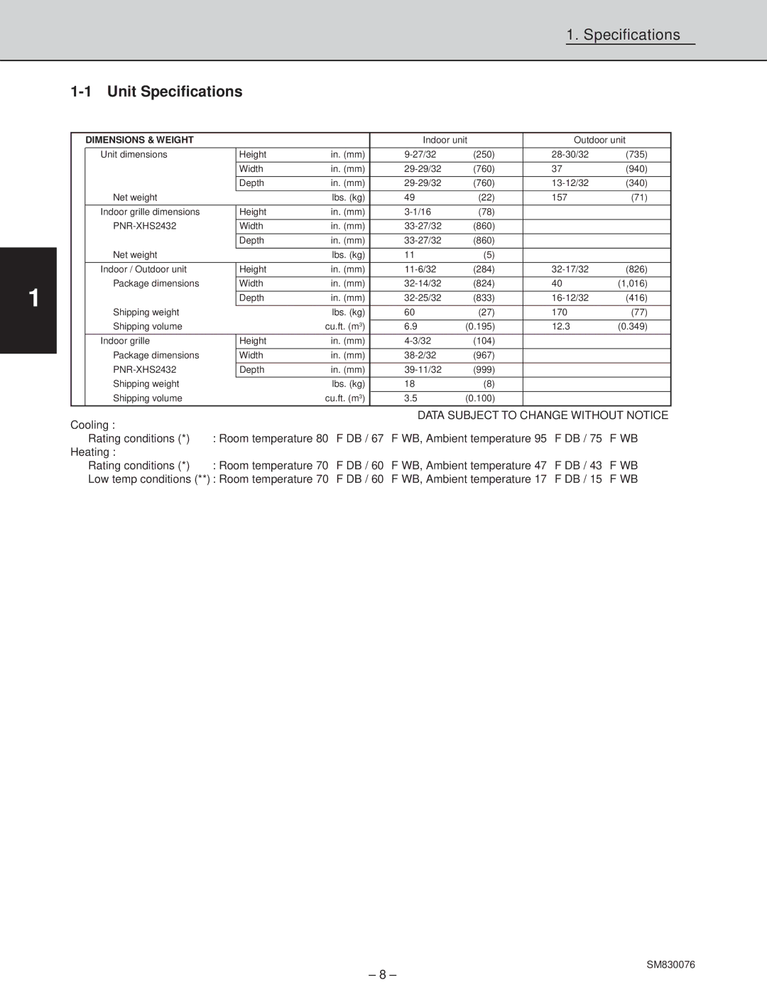 Sanyo XHS3632, XHS2432, CH2432, CH3632 service manual Data Subject to Change Without Notice 