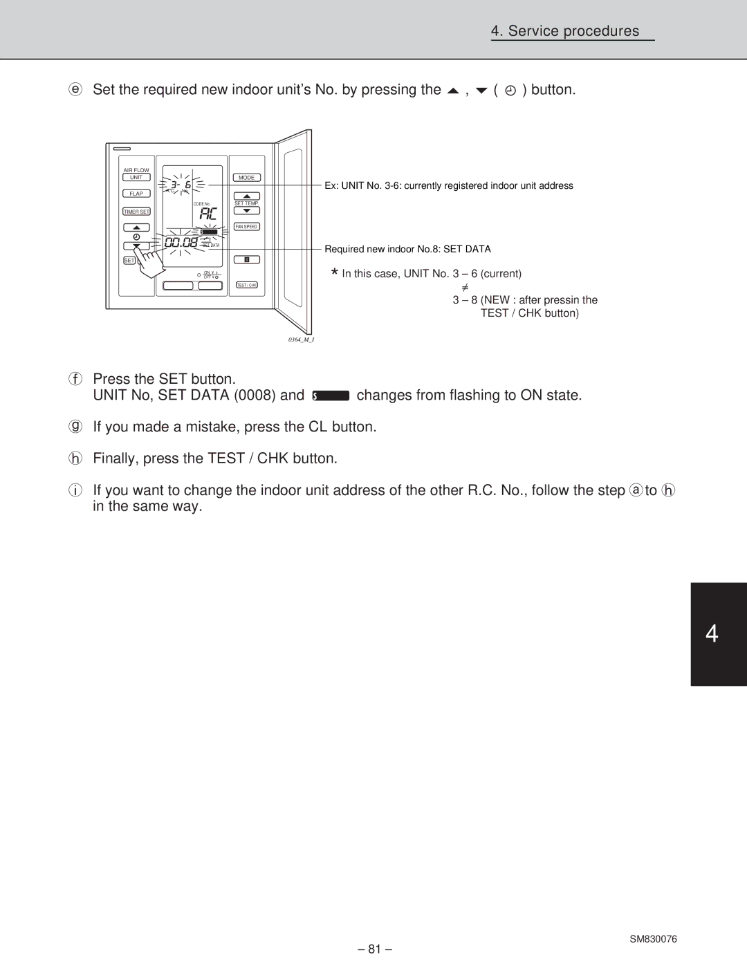 Sanyo XHS2432, XHS3632, CH2432, CH3632 service manual 0364MI 