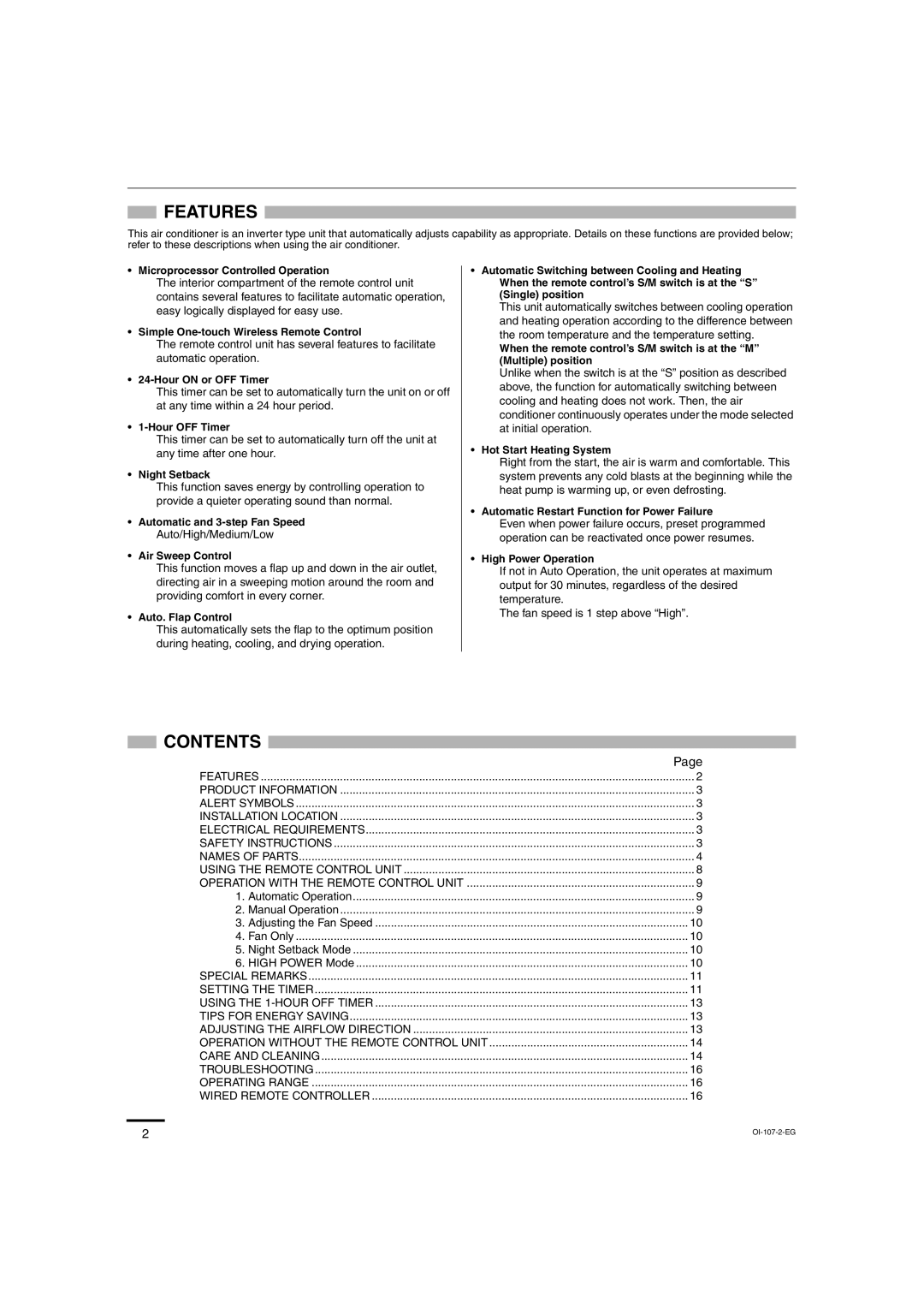 Sanyo XMHS0972, XMHS1272 service manual OI-107-2-EG 