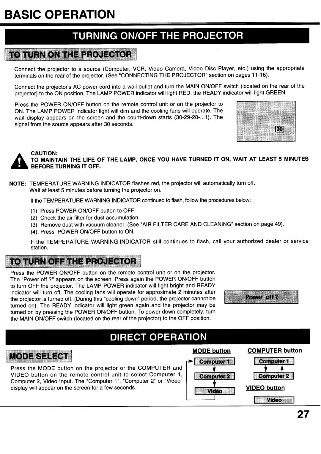 Sanyo XP20B, XP17B manual 