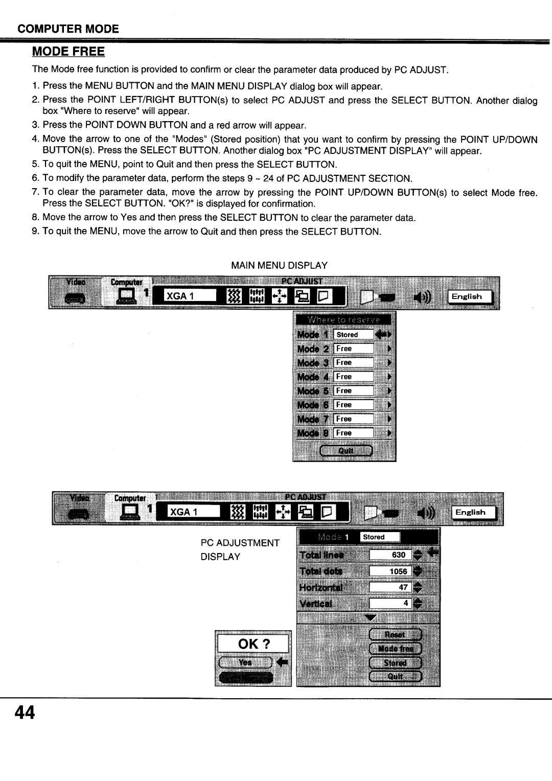 Sanyo XP17B, XP20B manual 