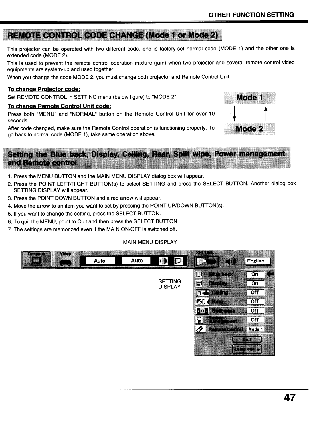 Sanyo XP20B, XP17B manual 