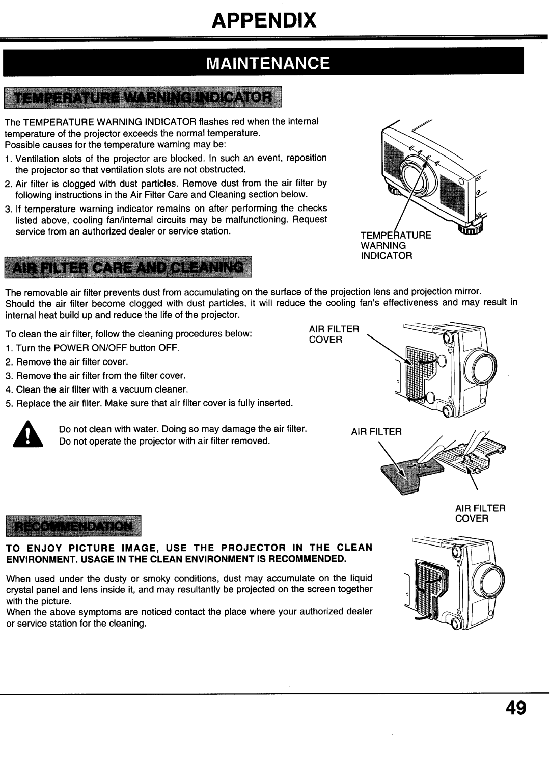 Sanyo XP20B, XP17B manual 