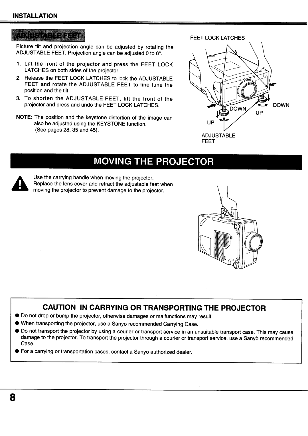 Sanyo XP17B, XP20B manual 