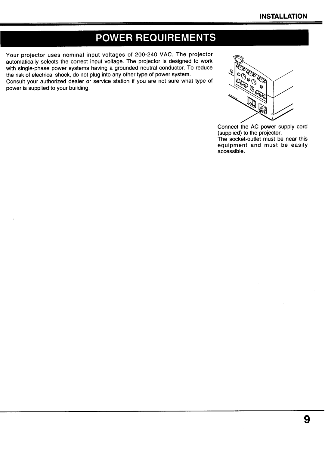 Sanyo XP20B, XP17B manual 