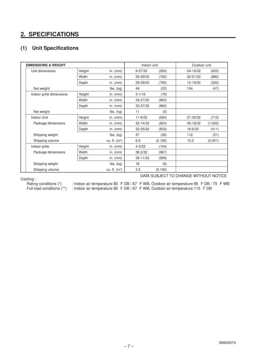 Sanyo C1852, XS1852, CL1852 service manual Data Subject to Change Without Notice 