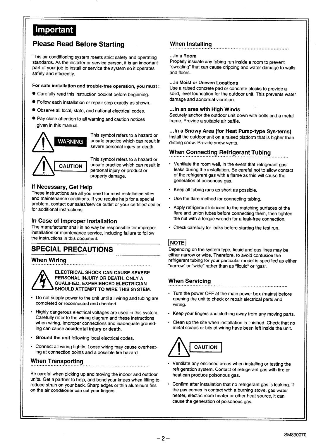 Sanyo CL3632, XS3632, C3632 manual 