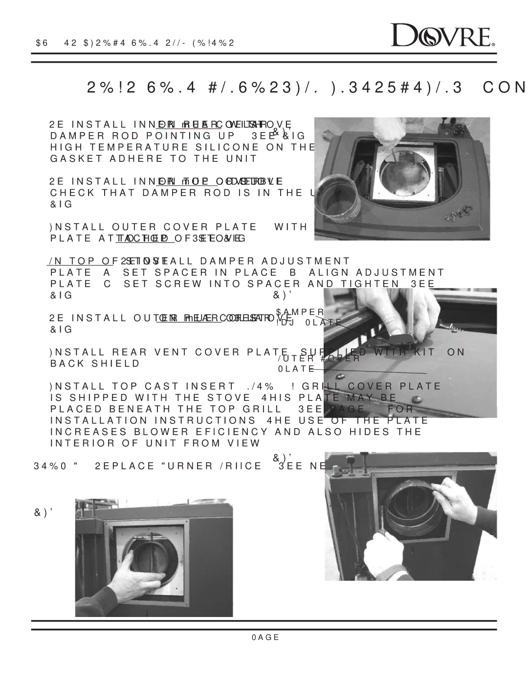 Sapphire Audio DV425TR owner manual Rear Vent Conversion INSTRUCTIONS 