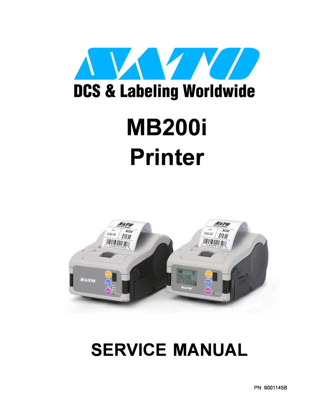 SATO manual MB200i Printer, Service Manual 