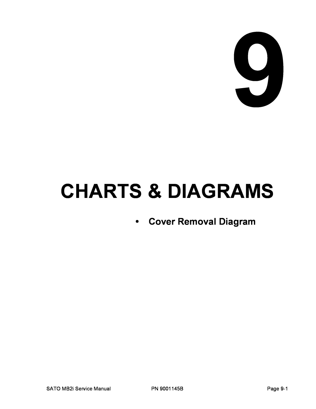 SATO 200i manual Charts & Diagrams, Cover Removal Diagram 