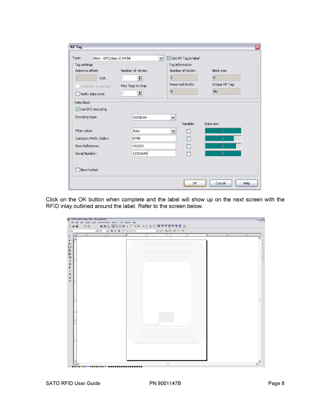 SATO manual Sato Rfid User Guide PN 9001147B 