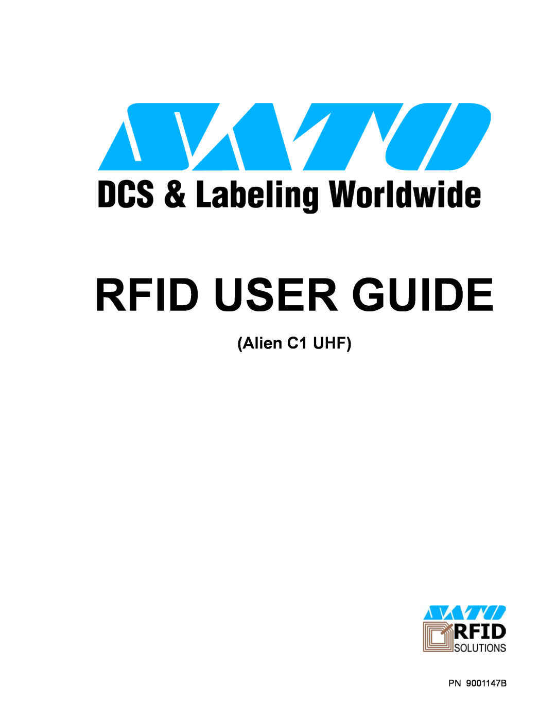 SATO 9001147B manual Rfid User Guide, Alien C1 UHF 