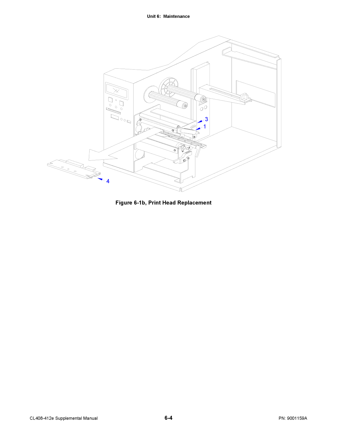 SATO CL408-412e manual 1b, Print Head Replacement 