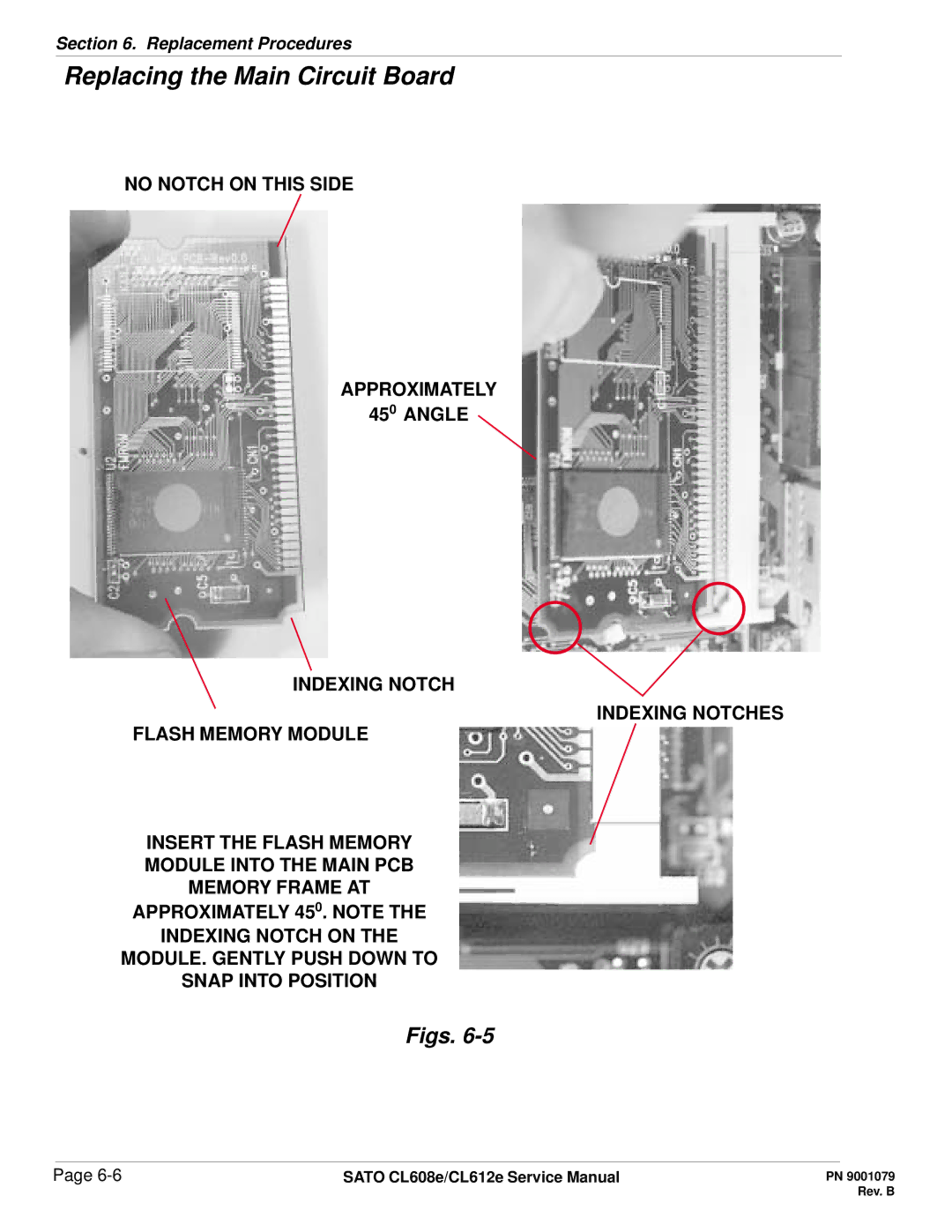 SATO CL608e/CL612e manual Replacing the Main Circuit Board 