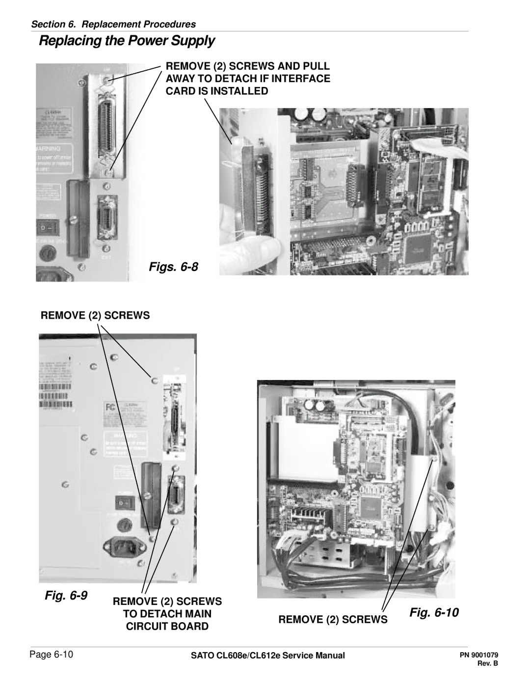 SATO CL608e/CL612e manual To Detach Main 