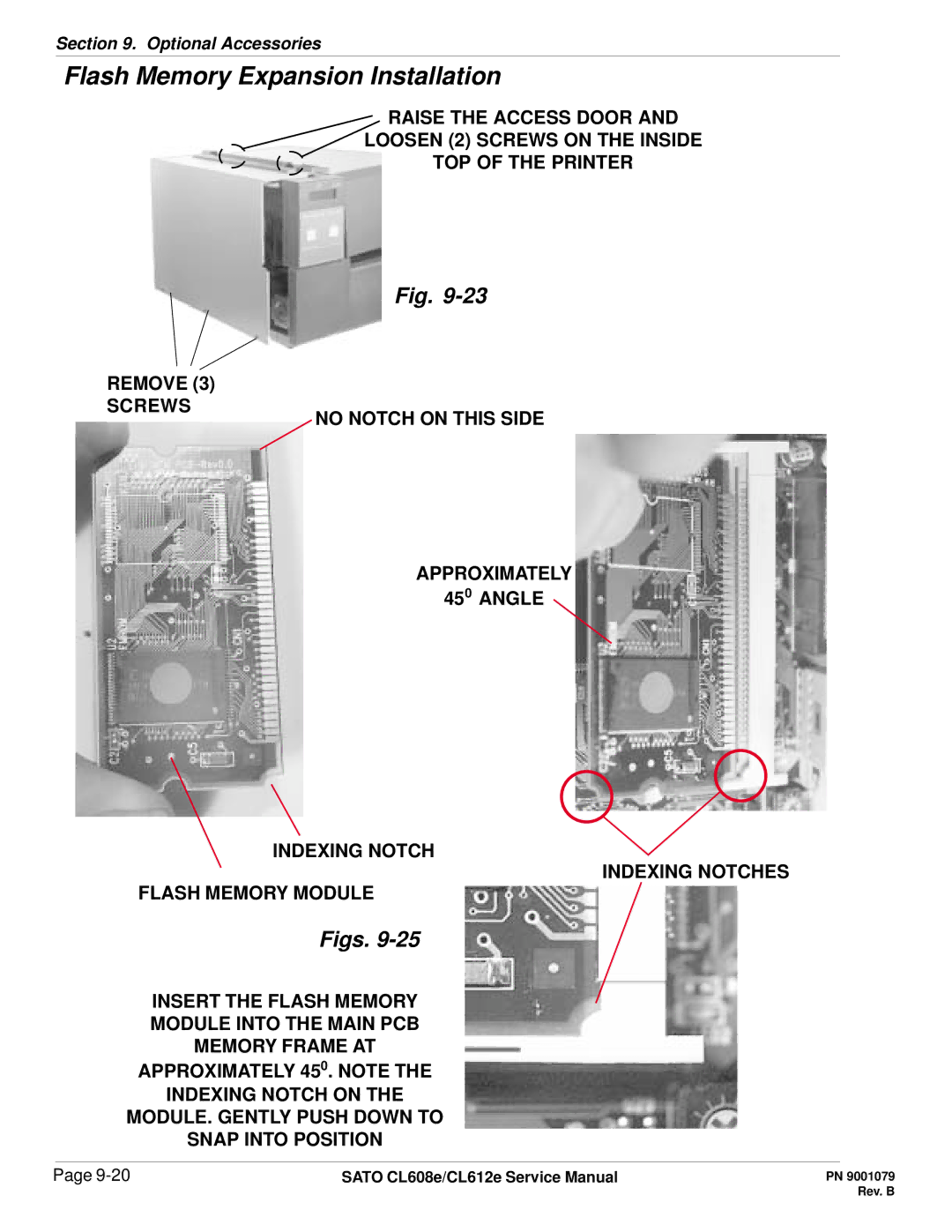 SATO CL608e/CL612e manual Flash Memory Expansion Installation 