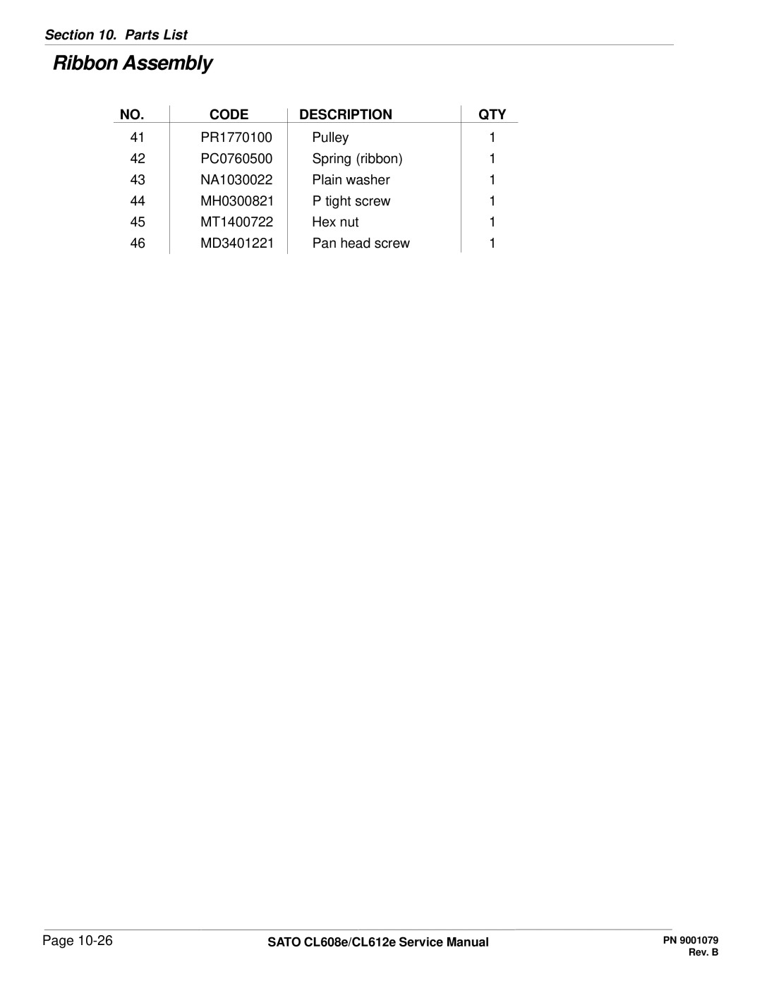 SATO CL608e/CL612e manual Code Description 