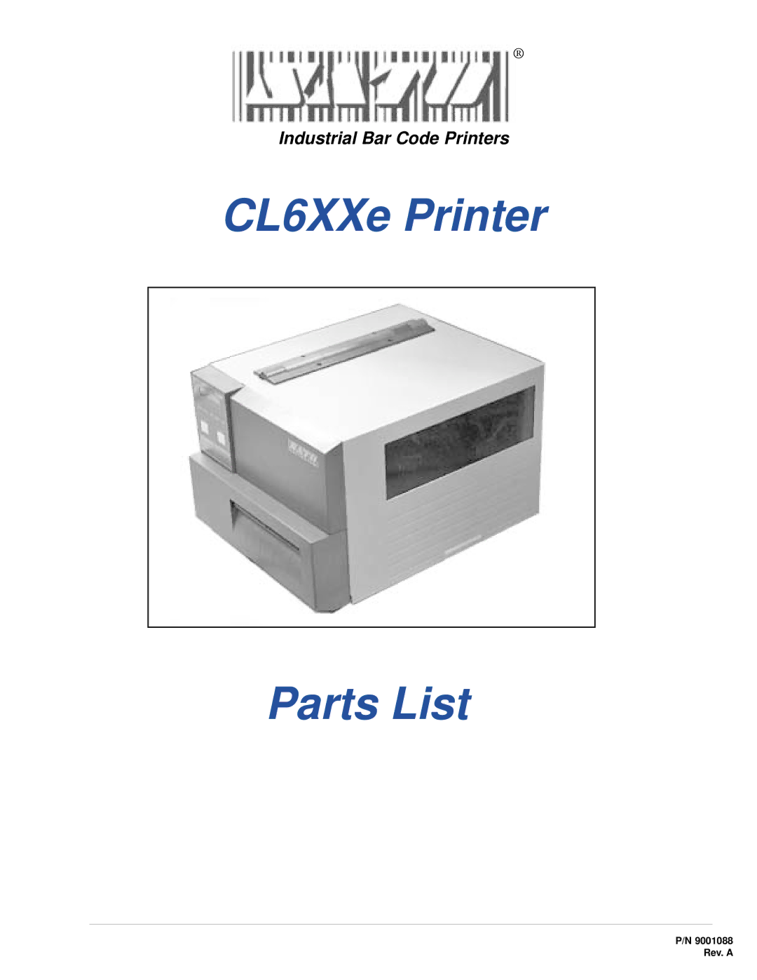 SATO manual CL6XXe Printer Parts List 