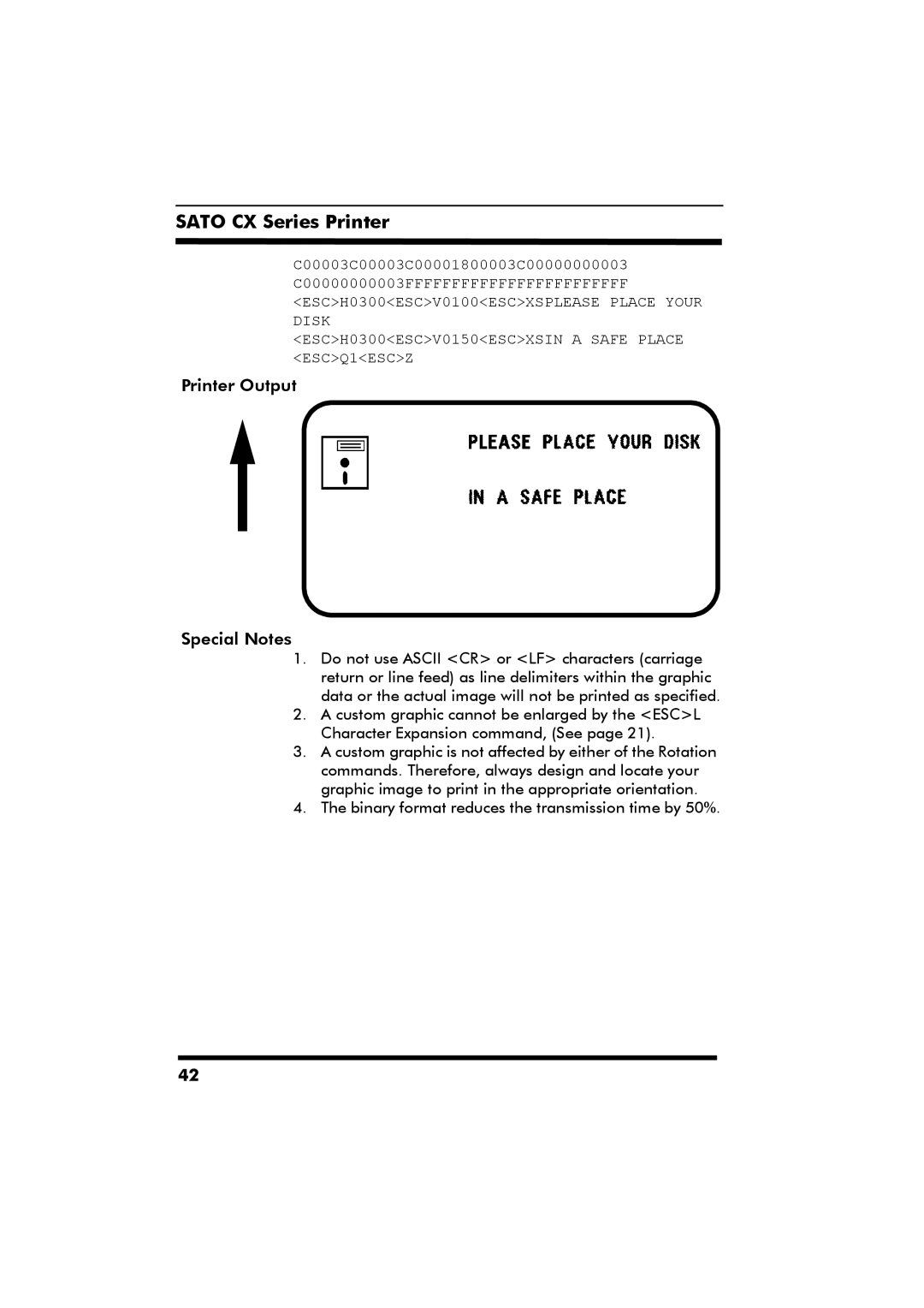 SATO CX Series manual C00003C00003C00001800003C00000000003 