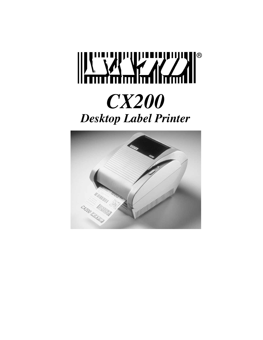 SATO CX200 manual Desktop Label Printer 