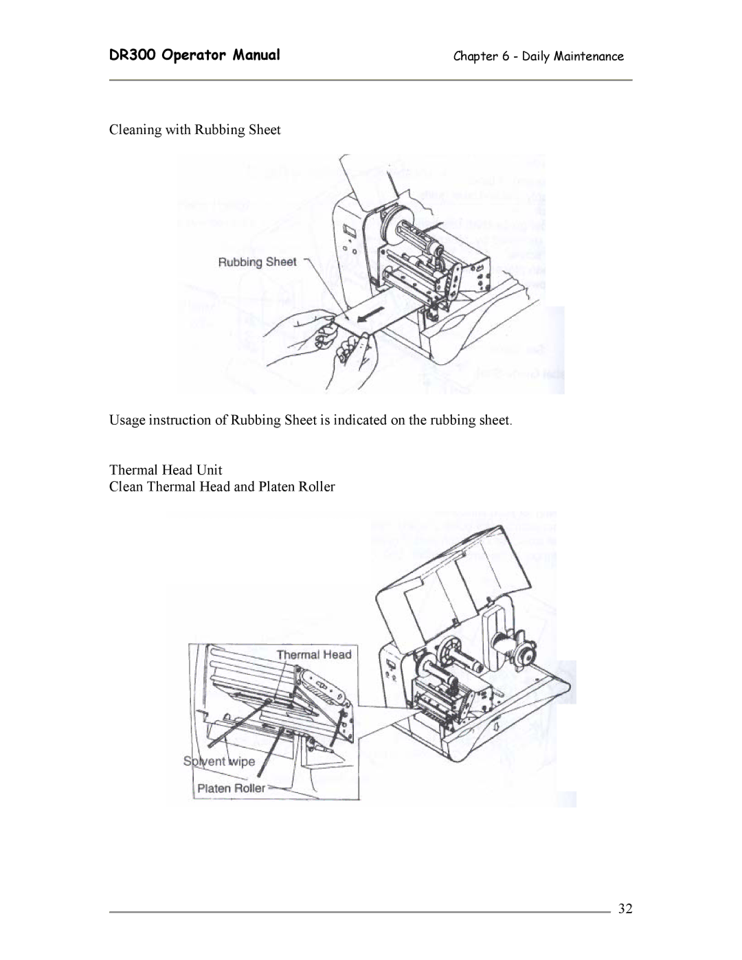 SATO manual DR300 Operator Manual 