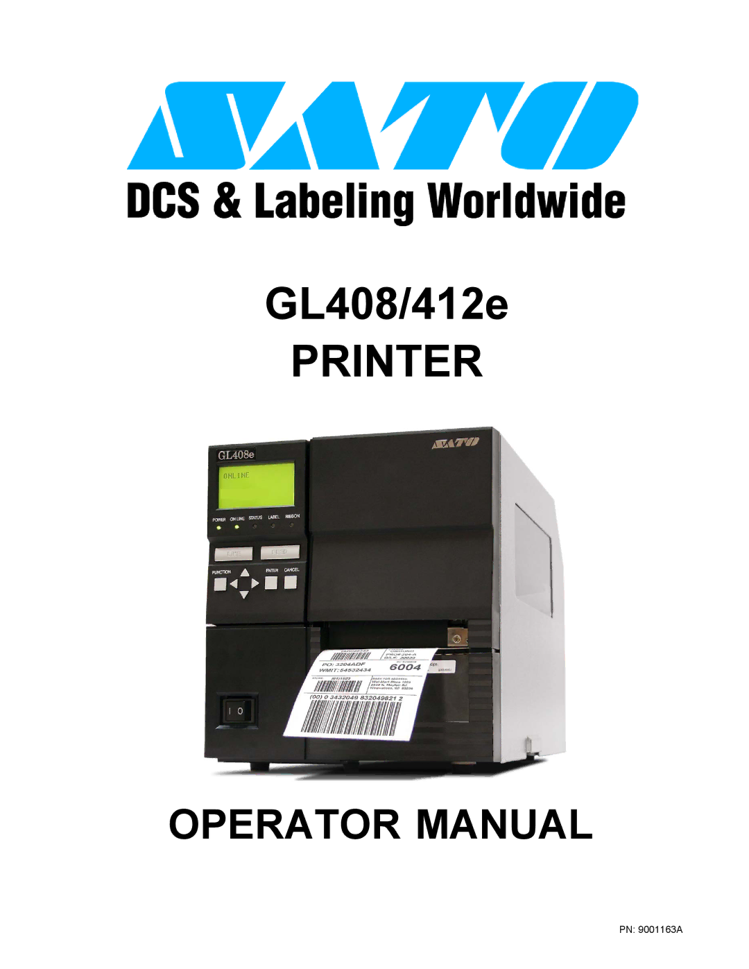 SATO GL408/412E manual Printer 