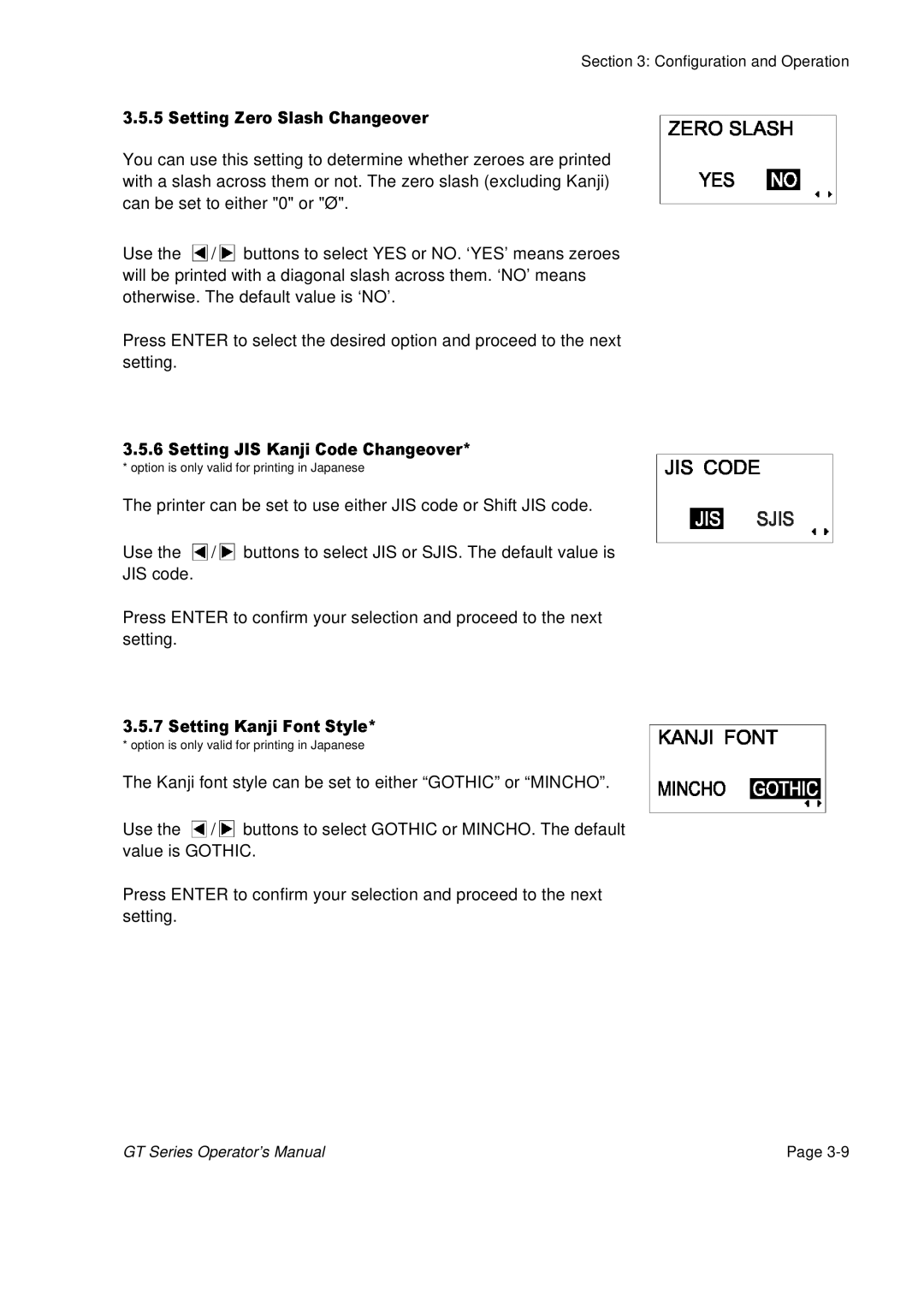 SATO GT424 manual GT Series Operator’s Manual 