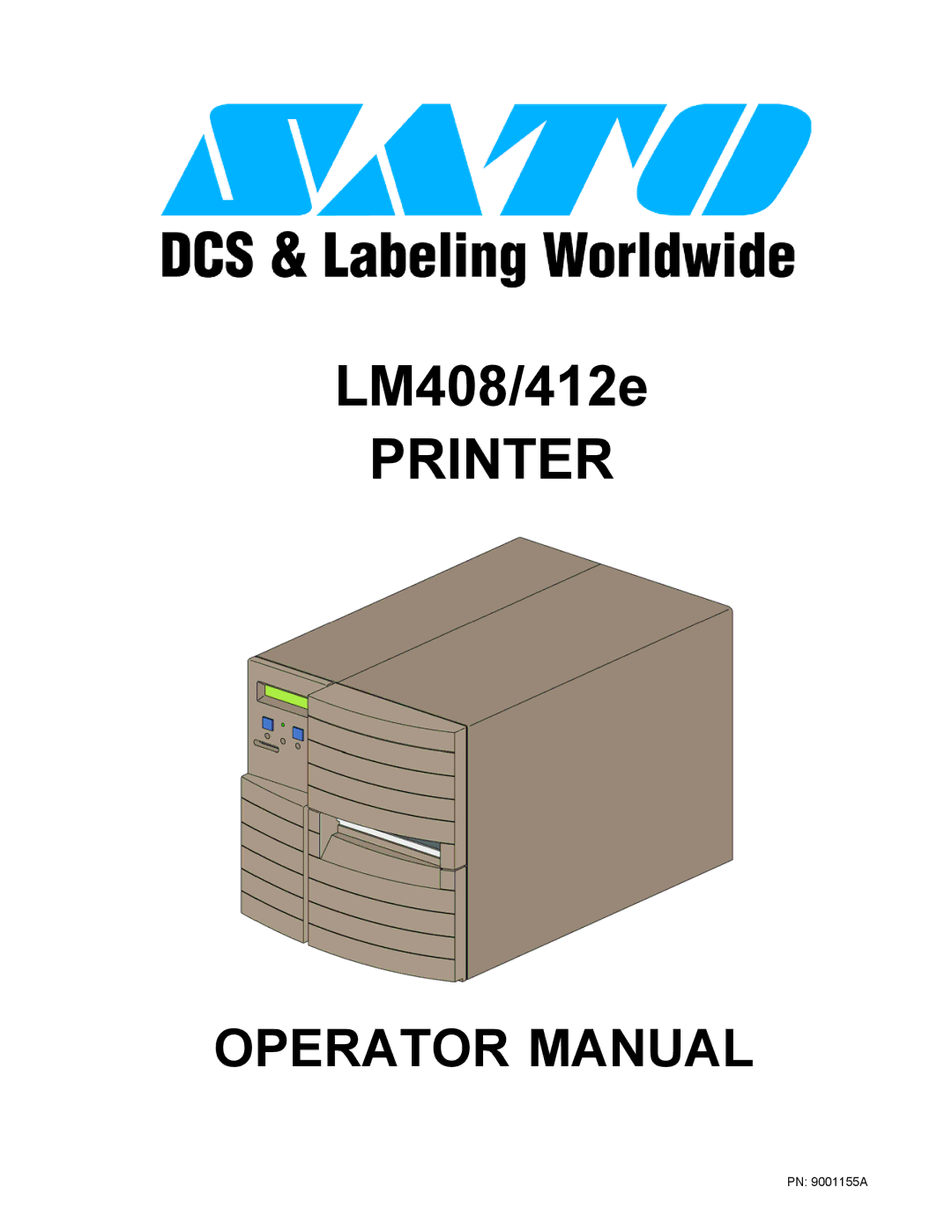 SATO LM408/412E manual Printer 