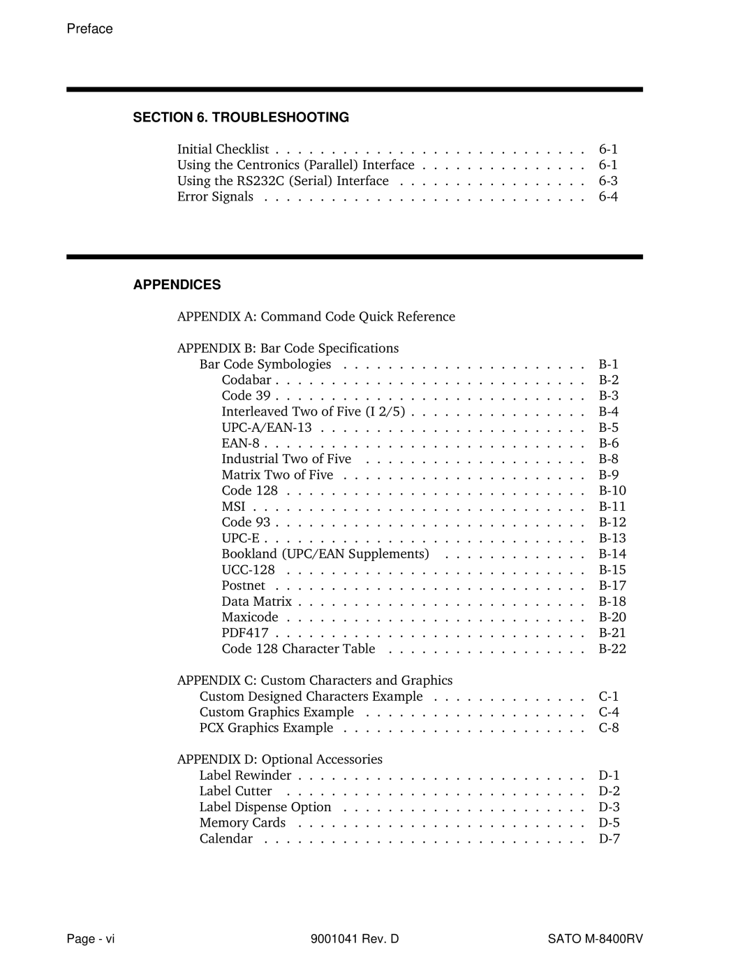 SATO M-8400RV manual UPC-A/EAN-13 