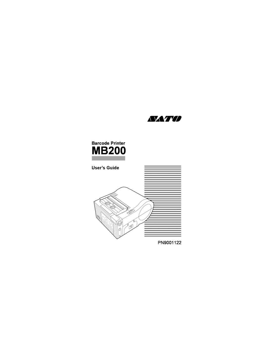 SATO MB200 manual Barcode Printer, User’s Guide, PN9001122 
