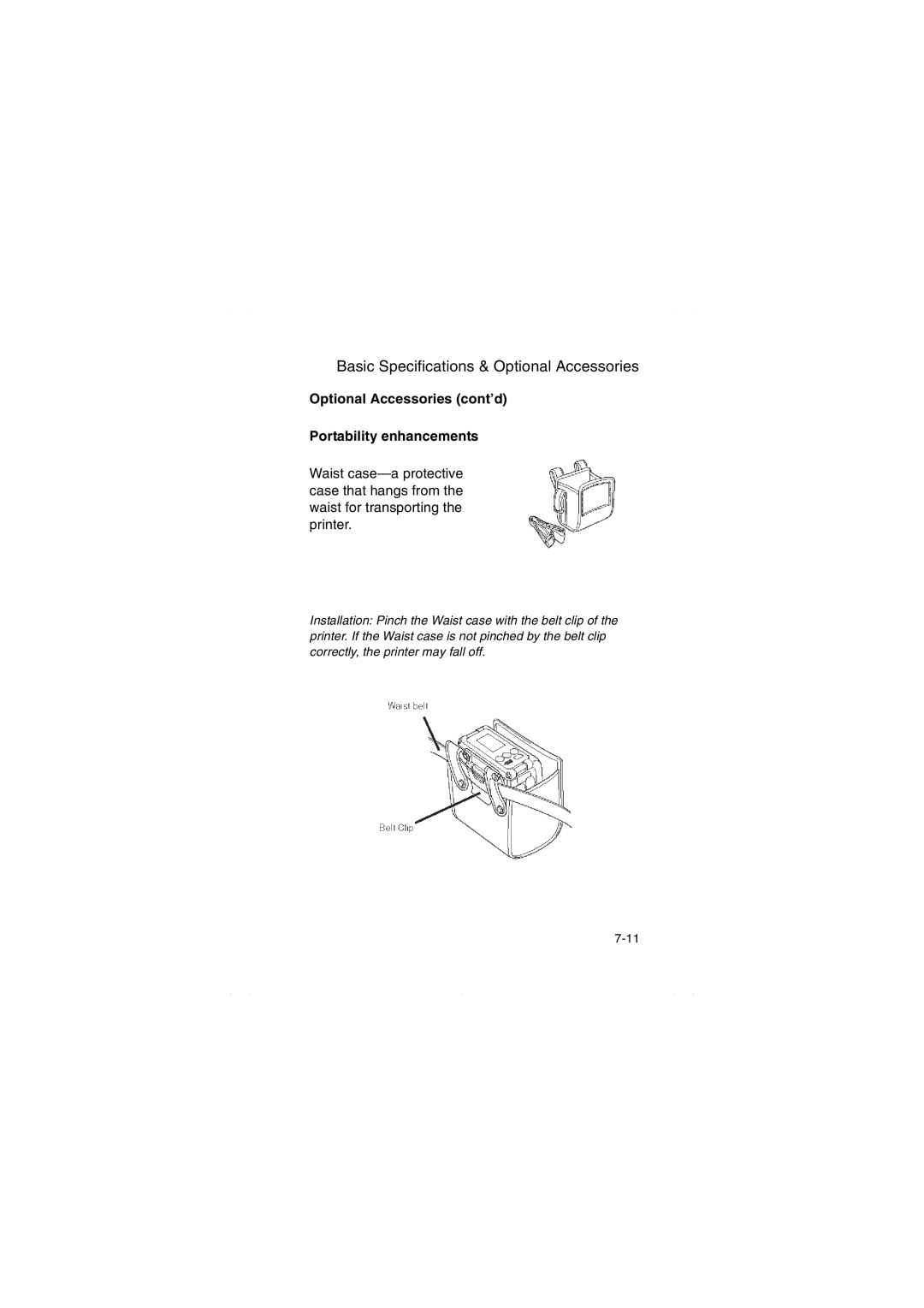 SATO MB200/201i manual Basic Specifications & Optional Accessories 