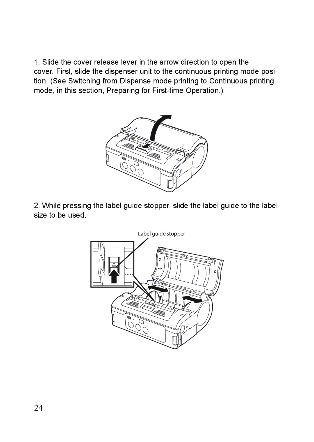 SATO MB410i, MB400i manual Label guide stopper 