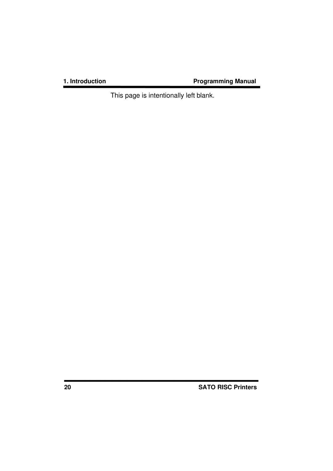 SATO M8485S, XL400/410, M8460S, M8490S, M-8400RV, M8459S, CL408/412, CL608/612 manual This page is intentionally left blank 