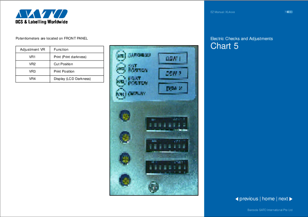 SATO XL4xxe manual Print Print darkness 