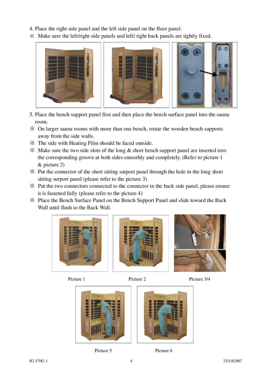 Saunatec IG-570G instruction manual Picture 