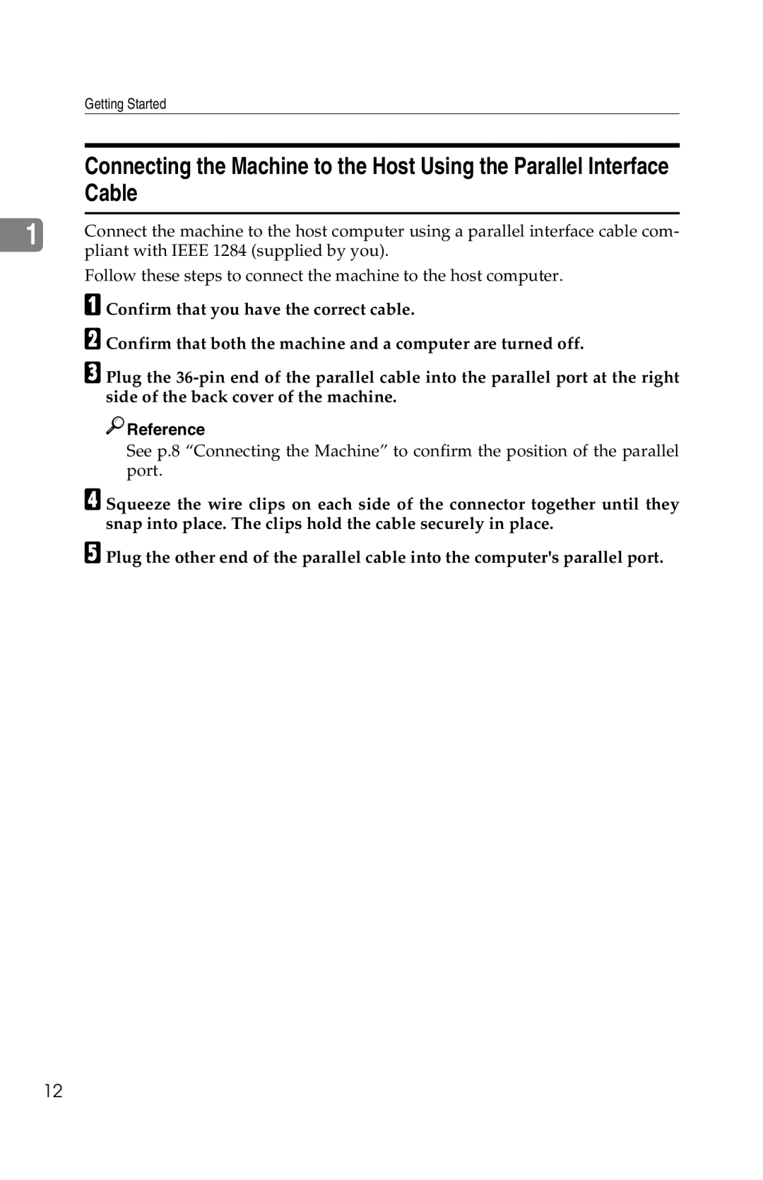 Savin 1013 operating instructions Reference 