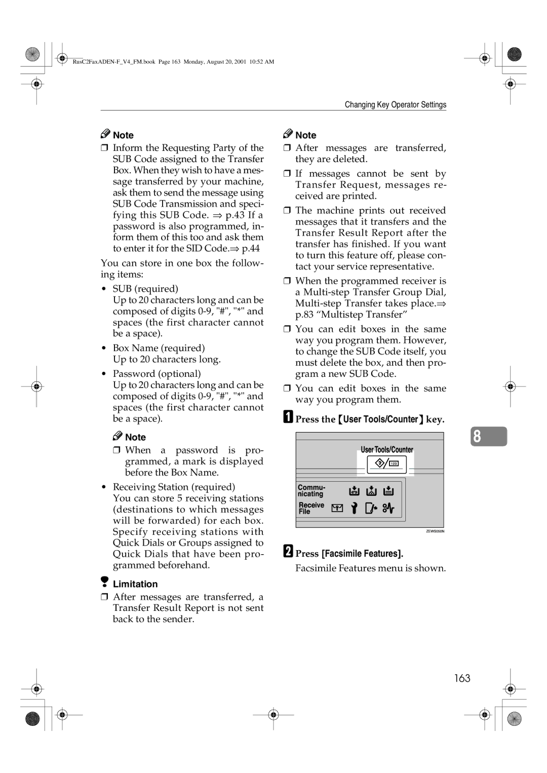 Savin 1027 manual 163 