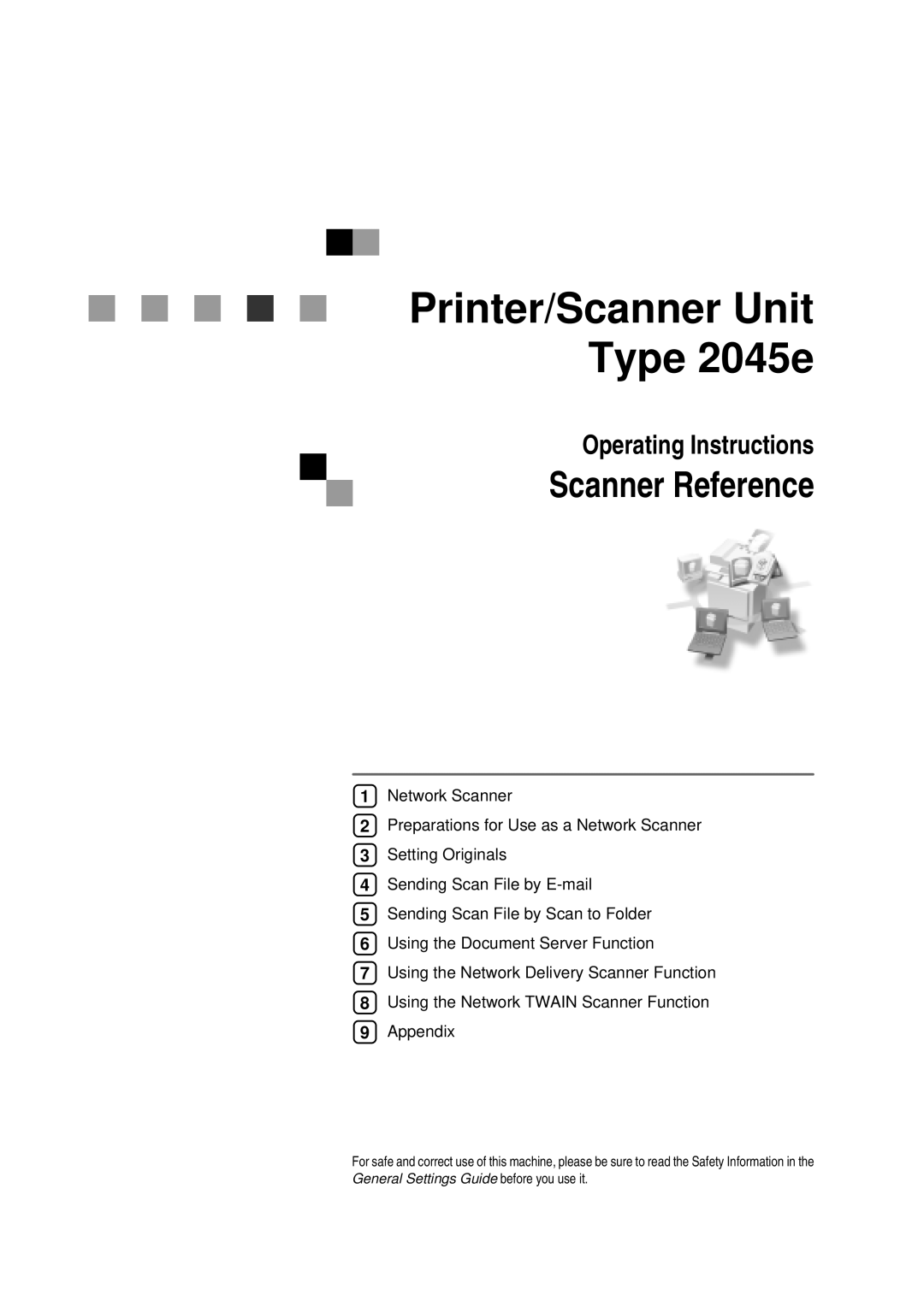 Savin appendix Printer/Scanner Unit Type 2045e 