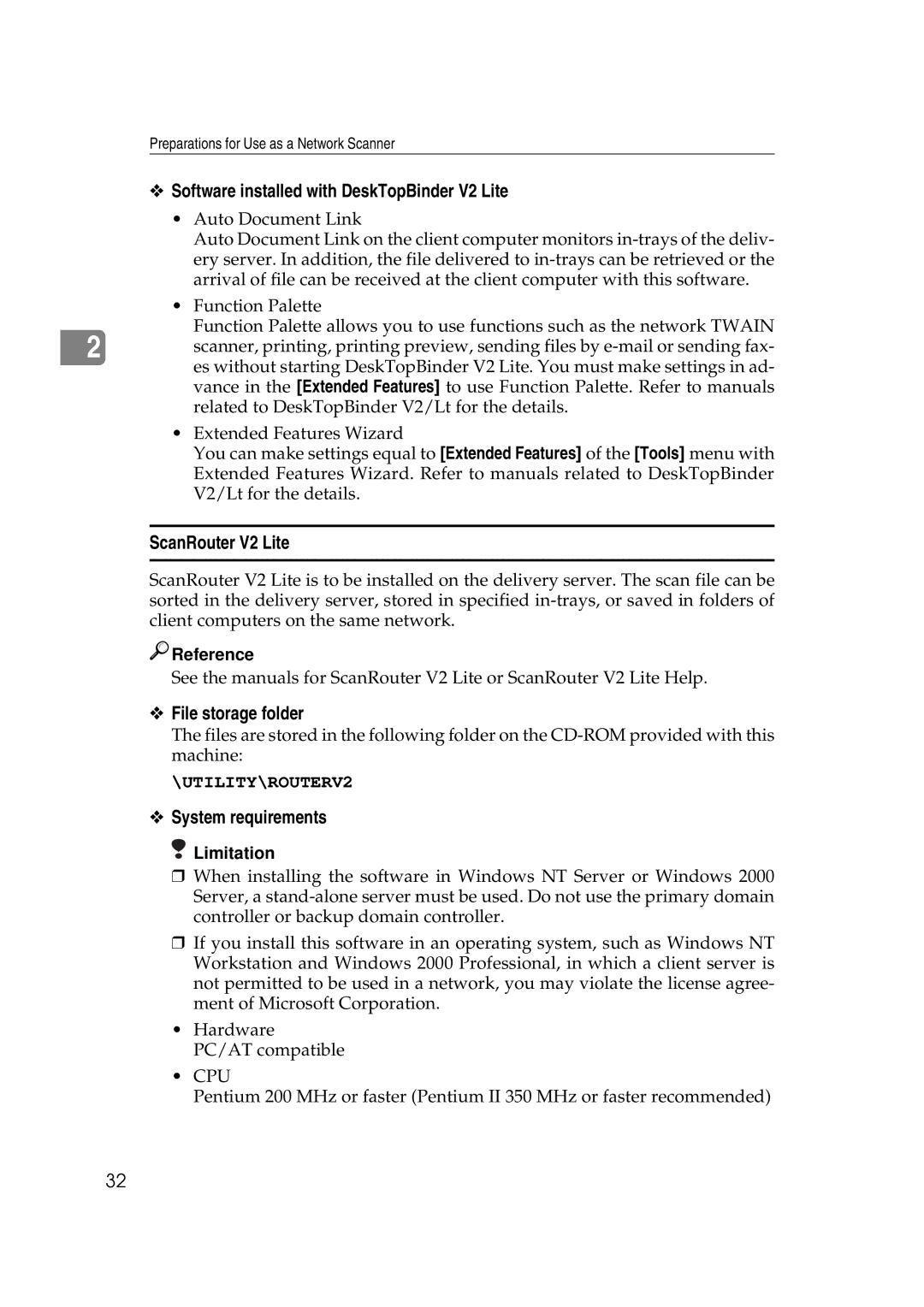 Savin 2045e appendix Software installed with DeskTopBinder V2 Lite, ScanRouter V2 Lite 