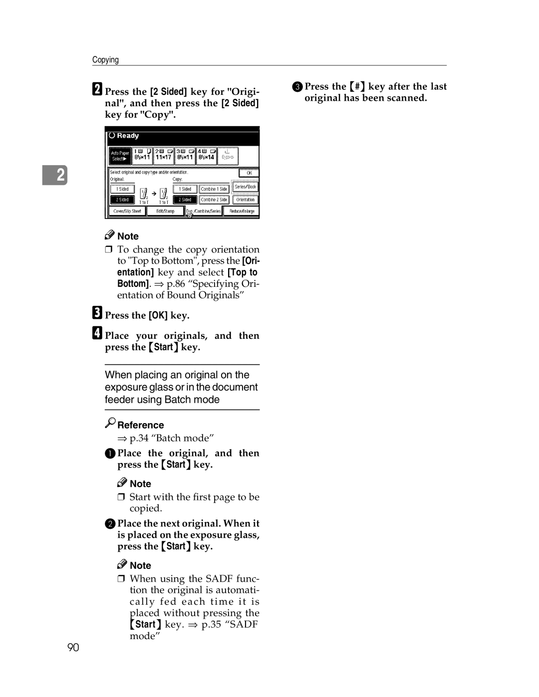 Savin 2712, 2212 manual Reference 