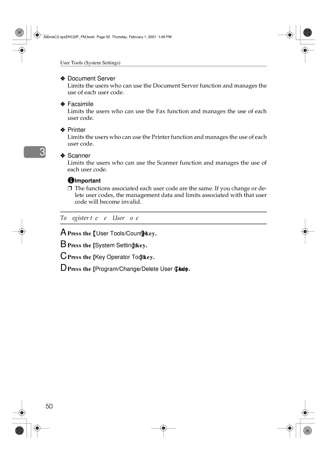 Savin 3502P, 2335, 2545, 4502P, 2535P, 2345 manual Document Server, Facsimile, Printer 