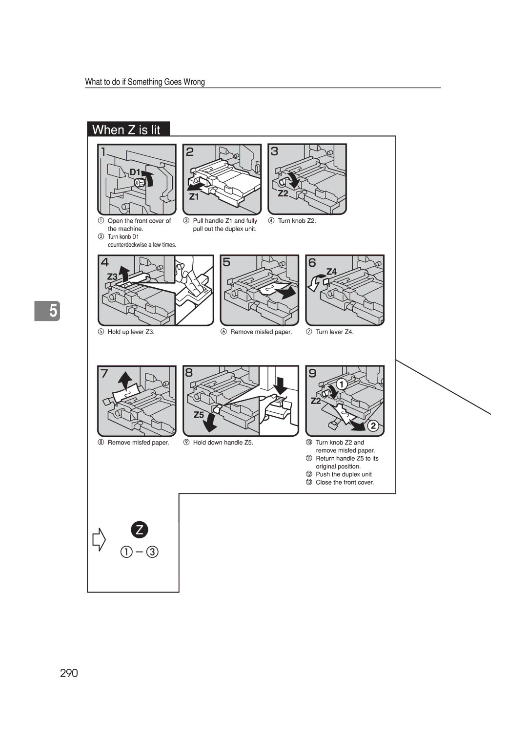 Savin 25105 operating instructions 290 